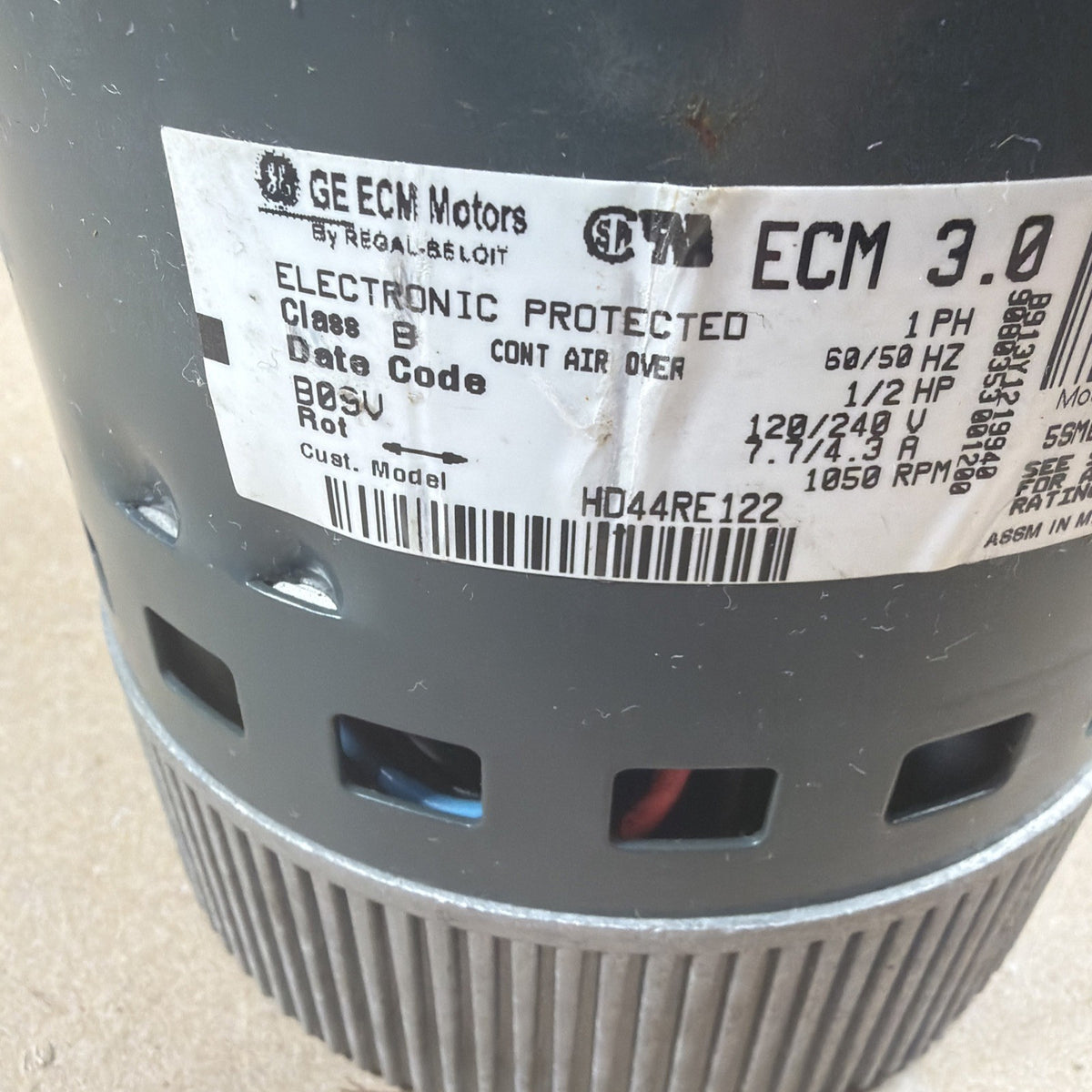 TESTED🔥 5SME39HXL3006A HD44RE122 ECM 3.0 GC08 Genteq Furnace blower motor