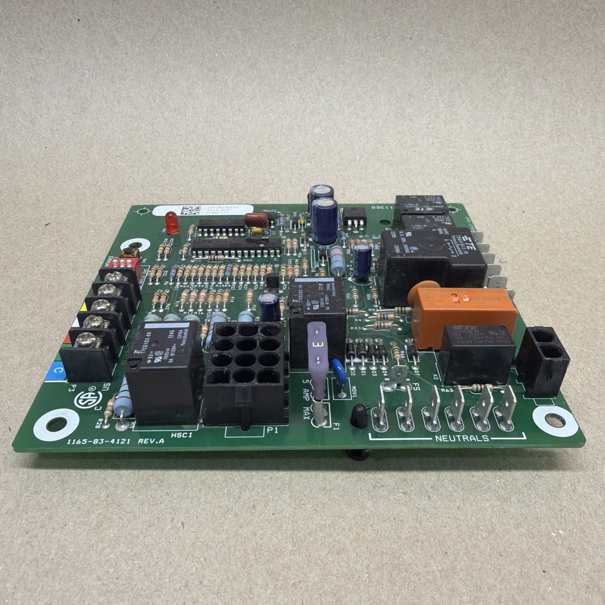 TESTED✅ Goodman Amana Furnace Control Board Part # 1165-83-4121 Rev A PCBBF132