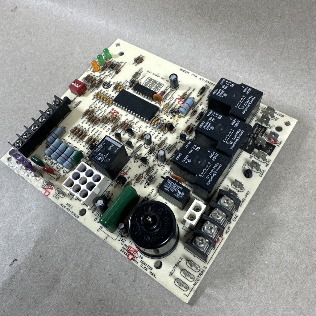 RHEEM RUDD 1028-83-9282B FURNACE CONTROL CIRCUIT BOARD 62-24140-04 1028-928 (I90