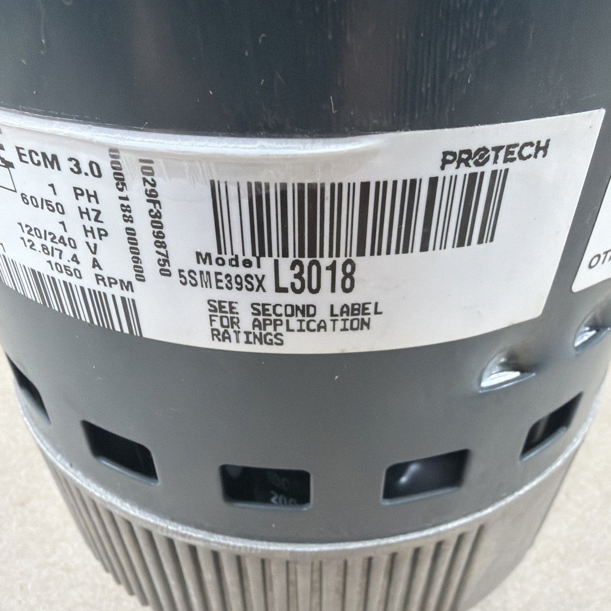 TESTED🔥 Genteq ECM 3.0 5SME39SXL3018 Programmable Blower Motor 1HP GC07 (M18