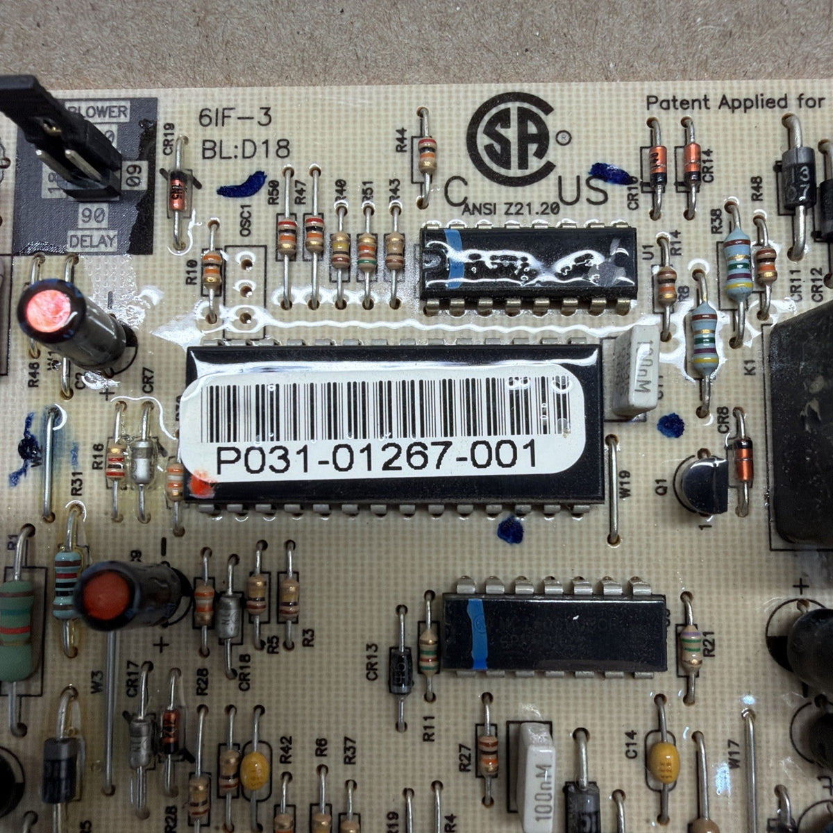 🔥 York Coleman P031-01267-001 Furnace Circuit Board SOURCE1 031-01267-001A