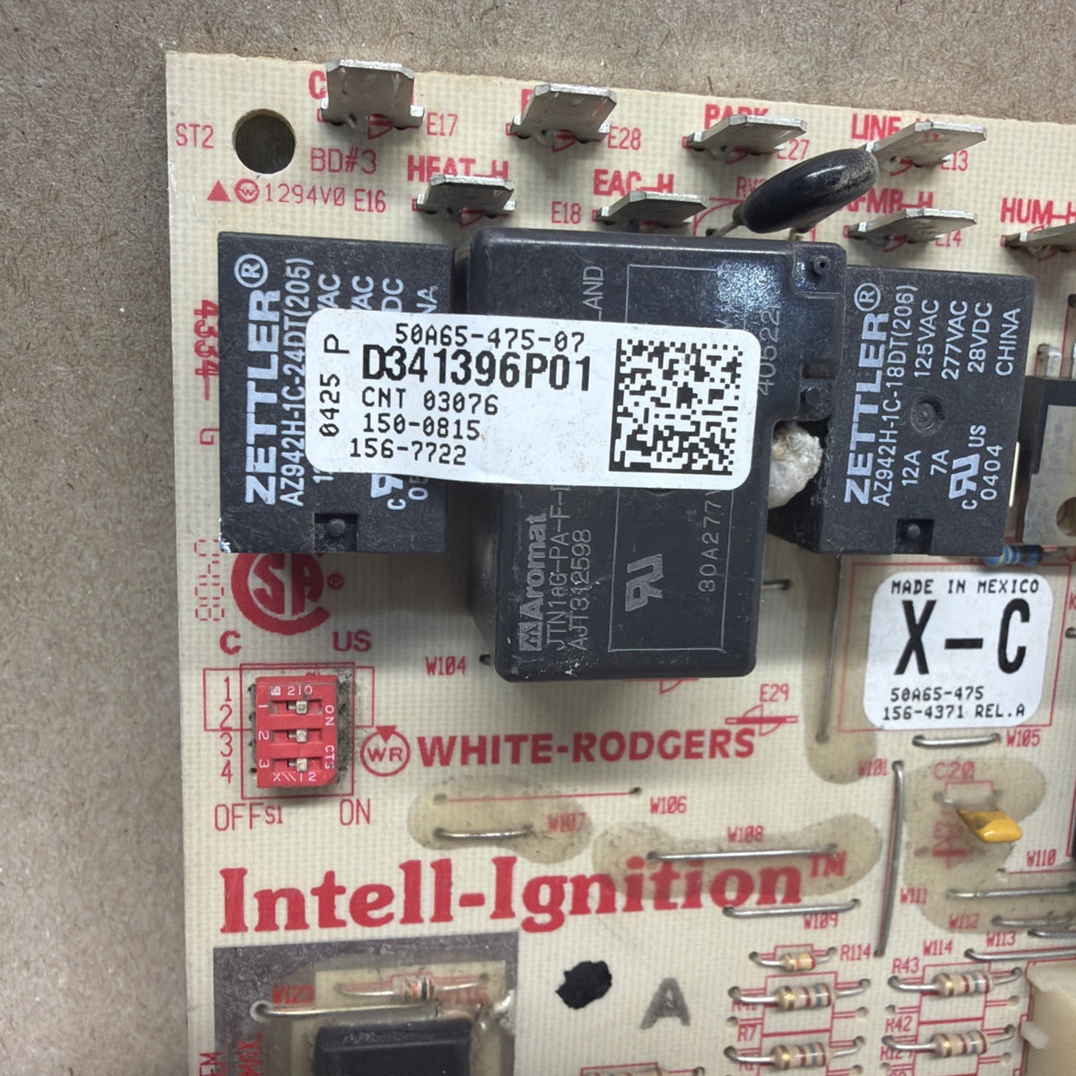 TESTED🔥 White Rodgers D341396P01 Furnace Control Circuit Board 50A65-475-07