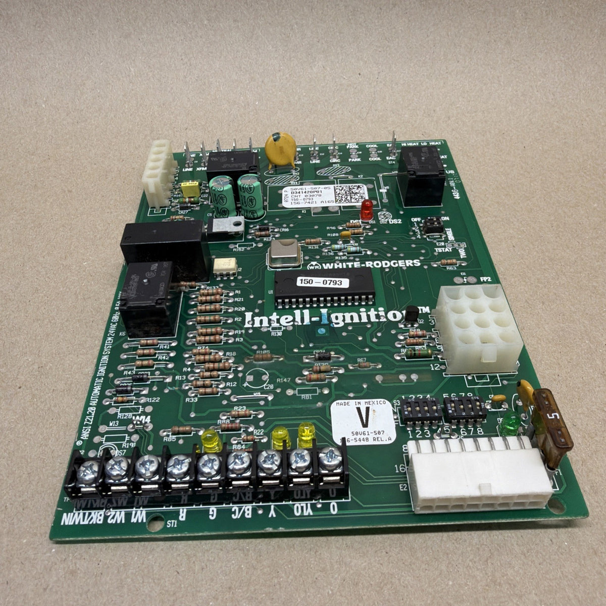 ✅  50V61-507-05 TRANE White Rodgers Furnace Control Board D341420P01