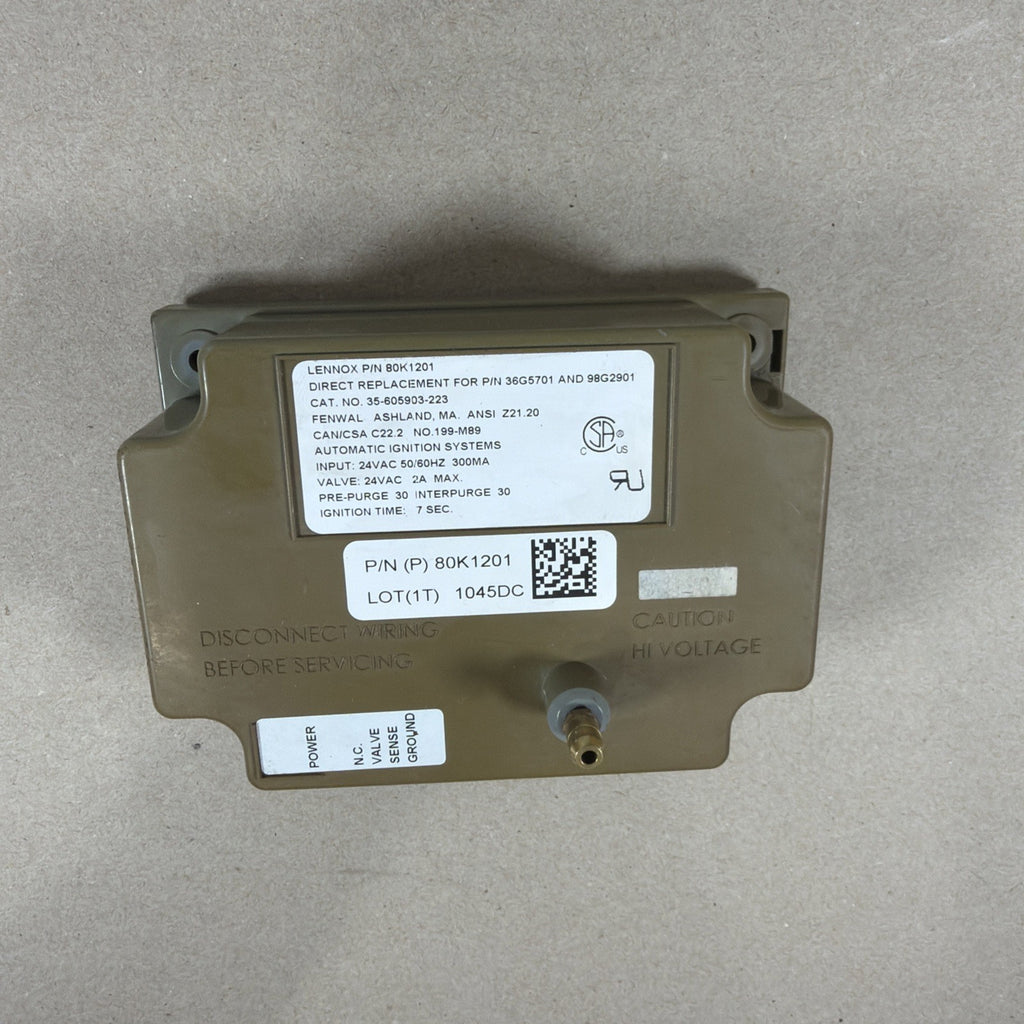 🔥🔥 LENNOX 80K1201 Ignition Control Module FENWAL 35-605903-223 36G5701 (N14)