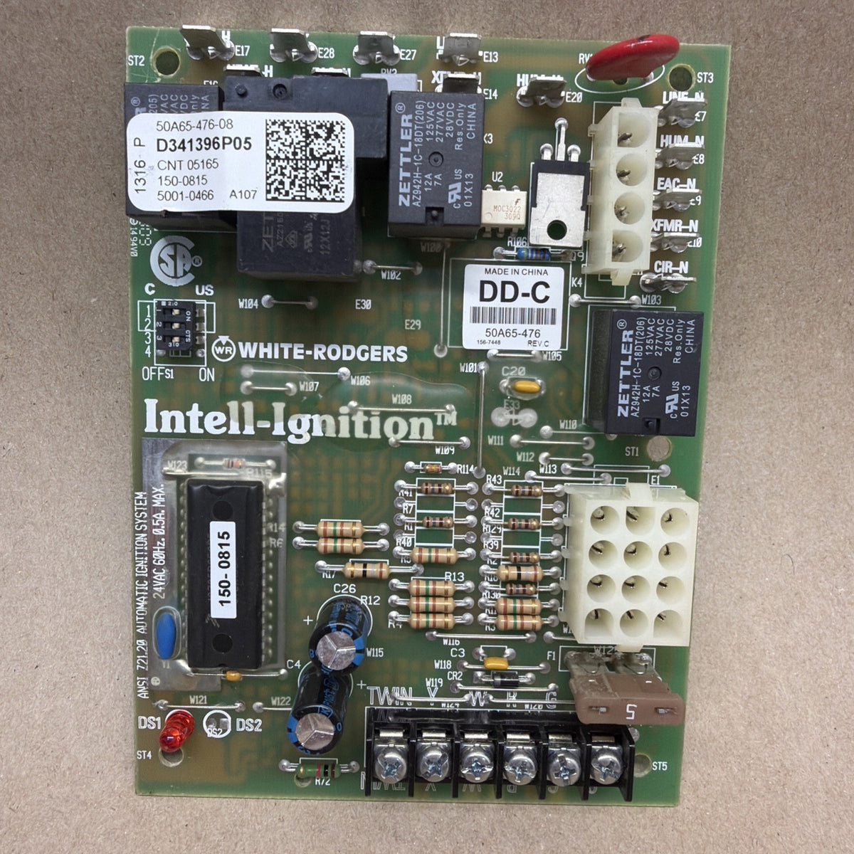 TESTED🔥 50A65-476-08  Furnace control board D341396P05 CNT 05165