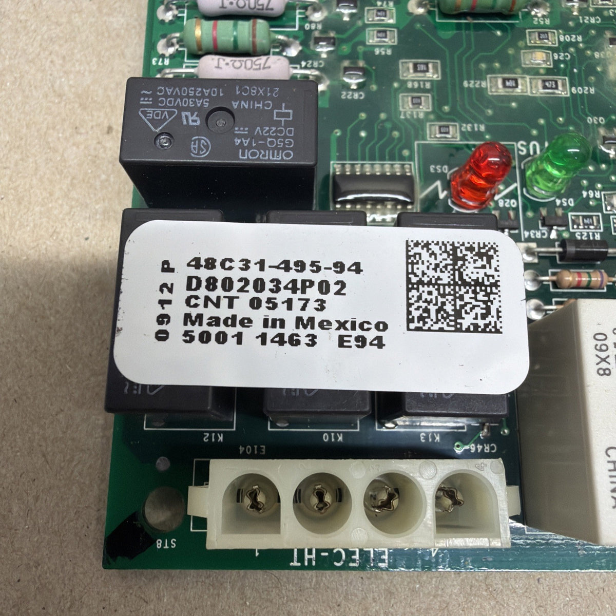 TESTED✅ EMERSON CONTROL BOARD 48C31-495-94 D802034P02 CNT05173 5001 1463