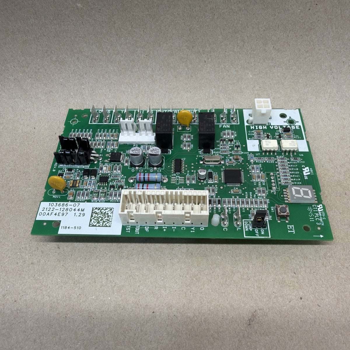 TESTED✅ LENNOX 103686-07 A/C Heat Pump Control Circuit Board 1184-510