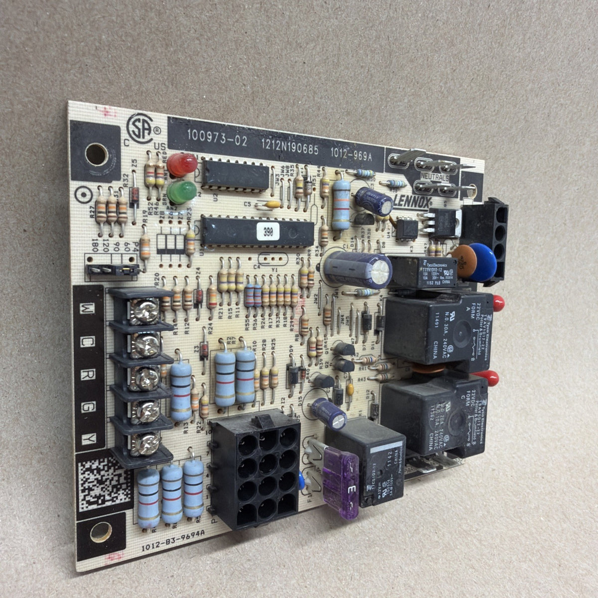 TESTED🔥 Lennox 1012-83-9694A 100973-02 Furnace Control Board 1012-969A