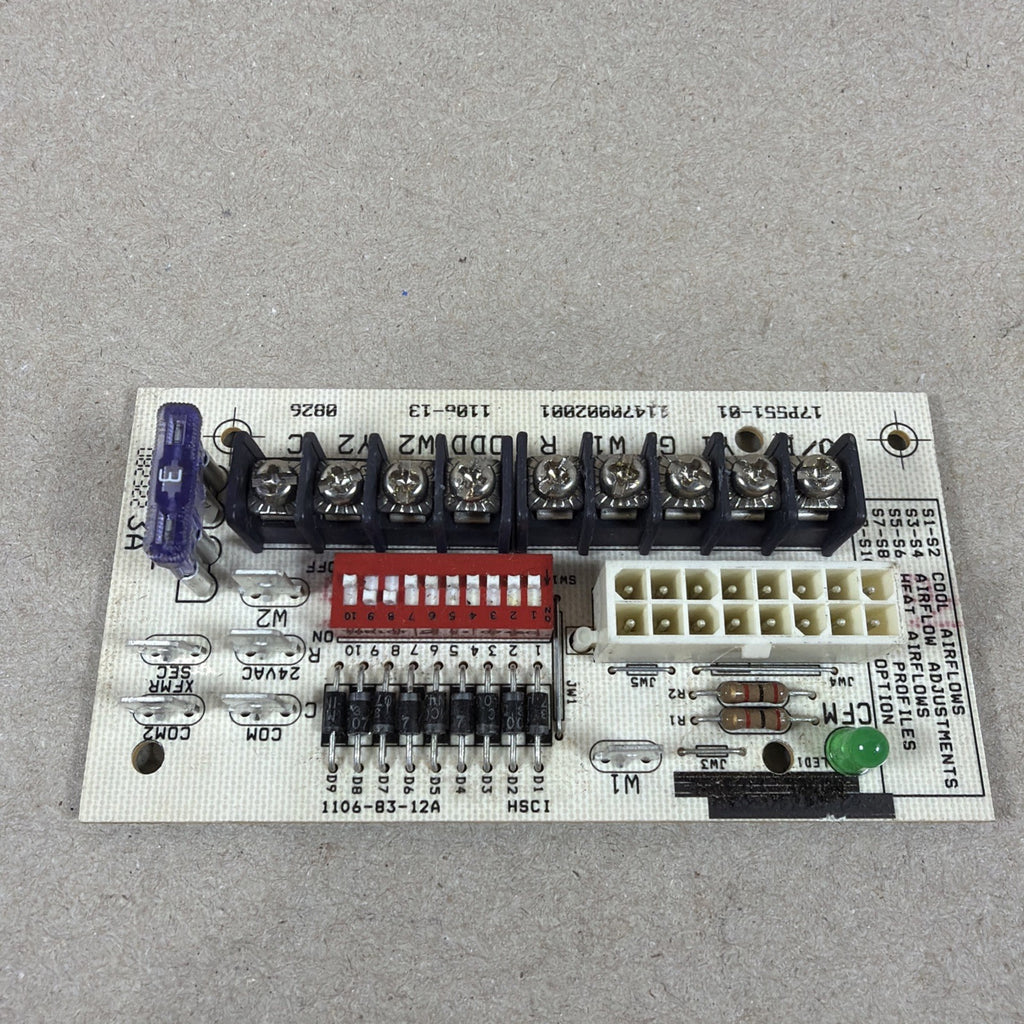 TESTED🔥 Furnace Control Circuit Board 1106-83-12A 1106-13 Rheem Ruud