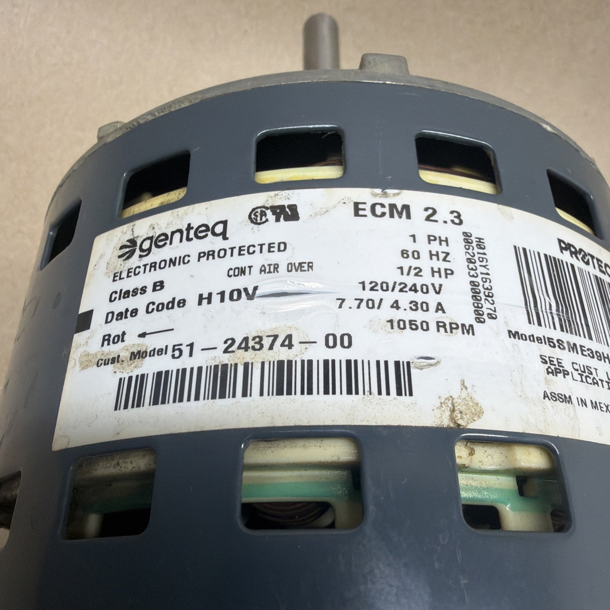 ✅  ECM 1/2HP Blower Motor GE 5SME39HL0323 120/240V CCW CN04 51-24374-27 ECM 2.3