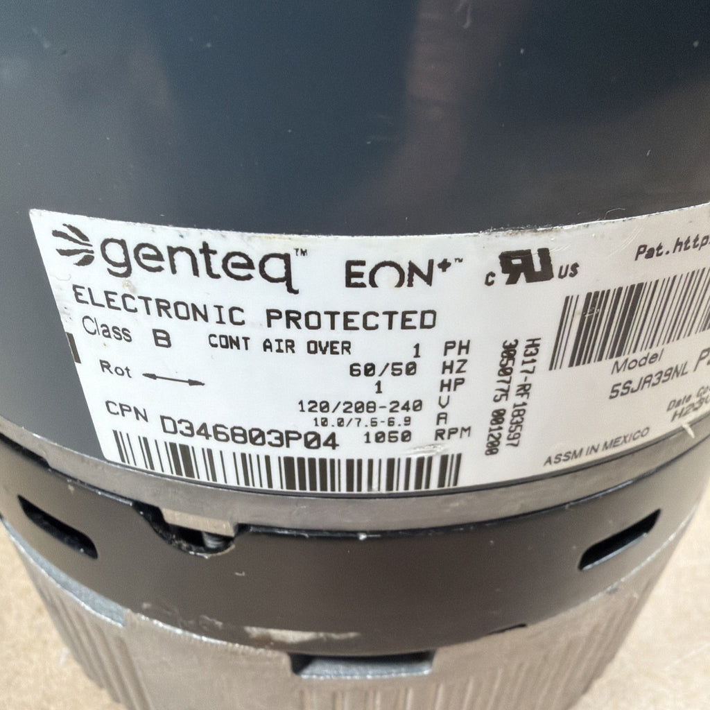 🔥 Genteq Eon JN01 5SJA39NLP3030 Program Blower Motor 1HP 120/240V D346803P04