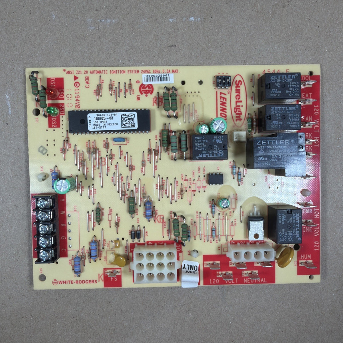 TESTED✅  Lennox 50A66-123-04 Furnace Control Circuit Board 100925-03