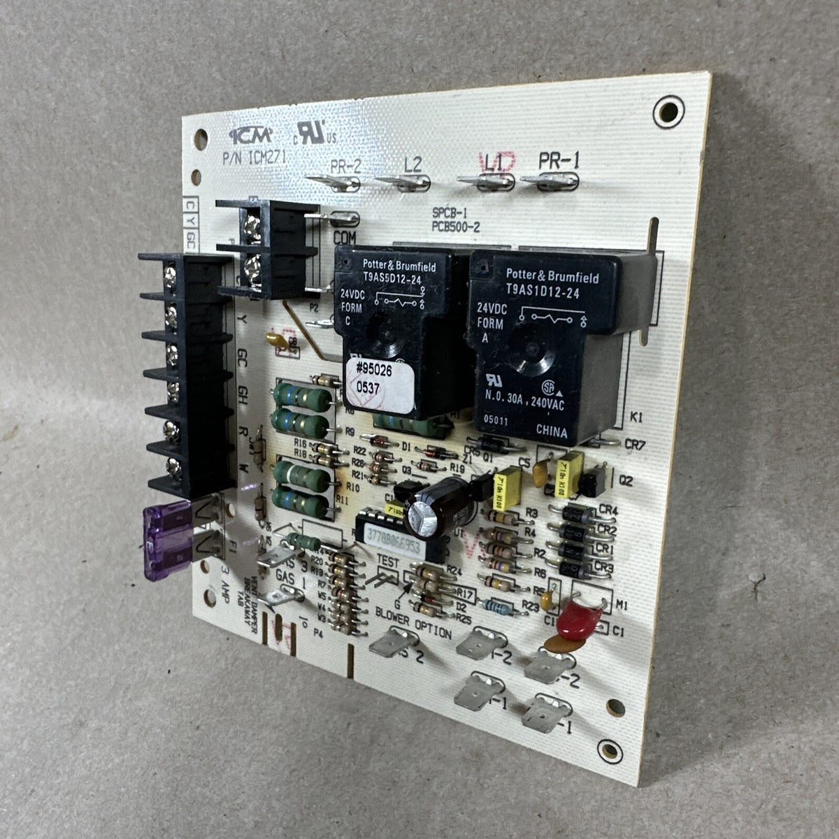 Carrier ICM-271 Fan Blower Control Circuit Board SPCB-1 PCB500-2. (H48)
