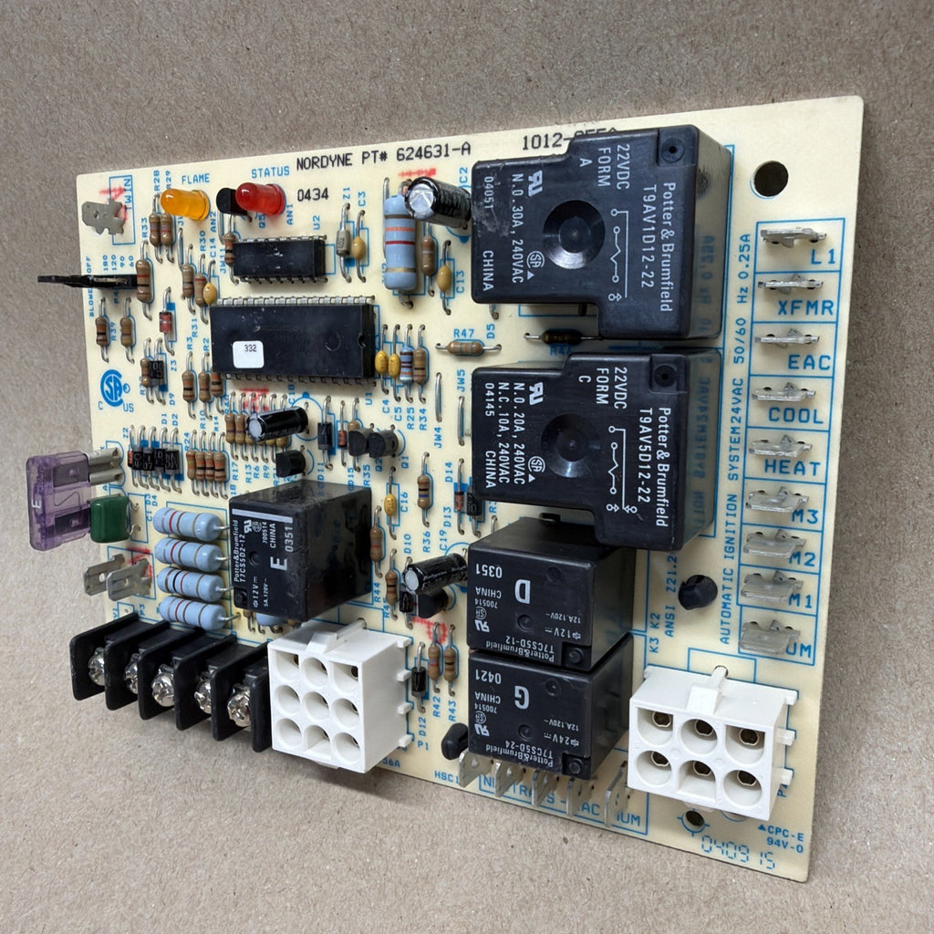 TESTED🔥 OEM Nordyne Kelvinator 624631-A Control Board 1012-955A 1012-83-9556A