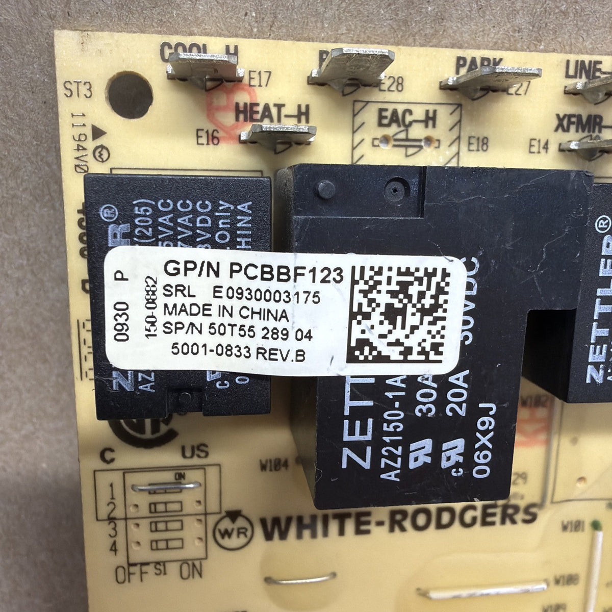 TESTED🔥 Furnace Control Board White Rodgers 50T55-289-04, PCBBF123
