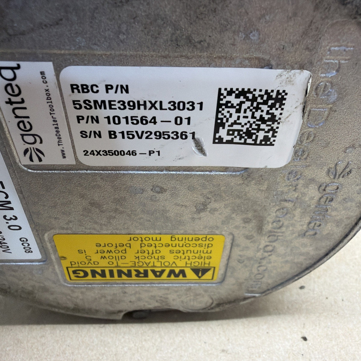 ✅🔥 Genteq 5SME39HXL3031 ECM 3.0 Blower Motor 1/2HP 120/240V  101564-01 GC08