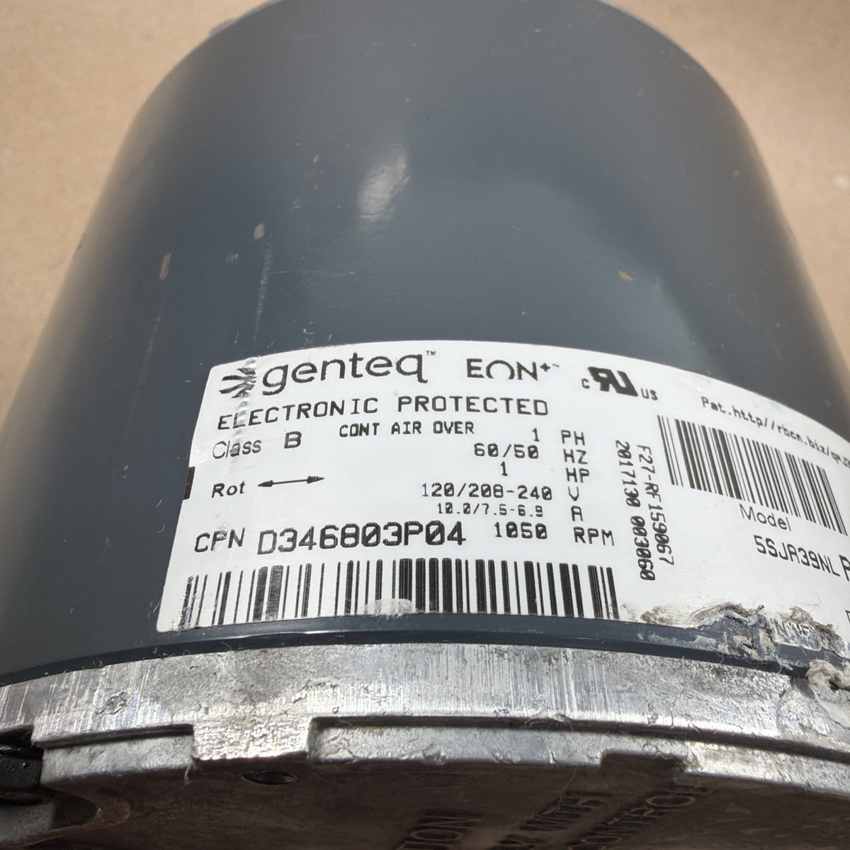🔥 Genteq Eon JN01 5SJA39NLP3030 Program Blower Motor 1HP 120/240V D346803P04