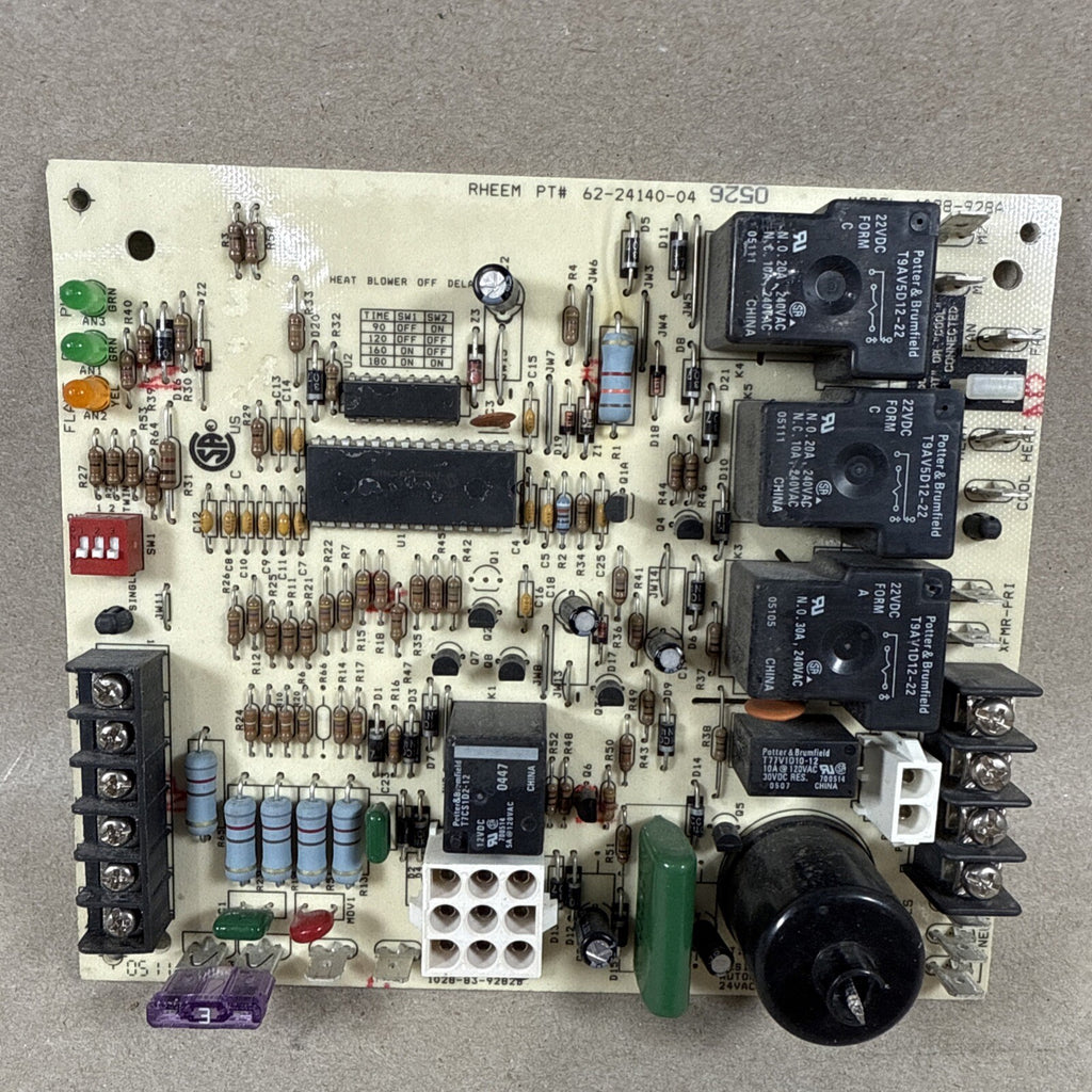 RHEEM RUDD 1028-83-9282B FURNACE CONTROL CIRCUIT BOARD 62-24140-04 1028-928 G207