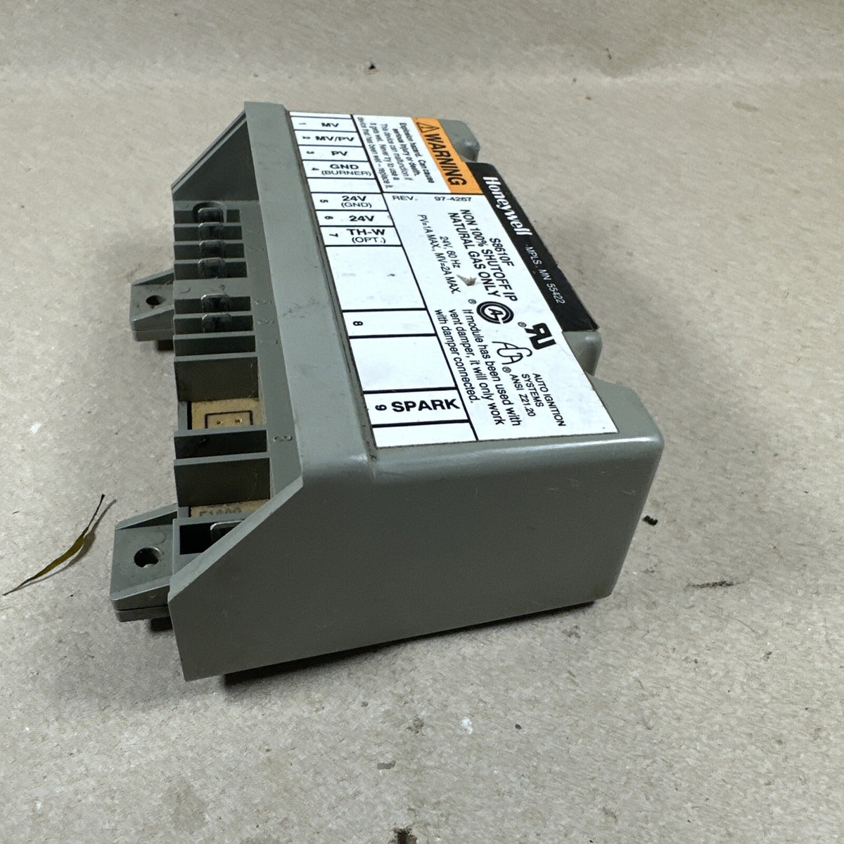 TESTED! Honeywell S8610F Intermittent Pilot Module Control Board S8610F1008 SP2