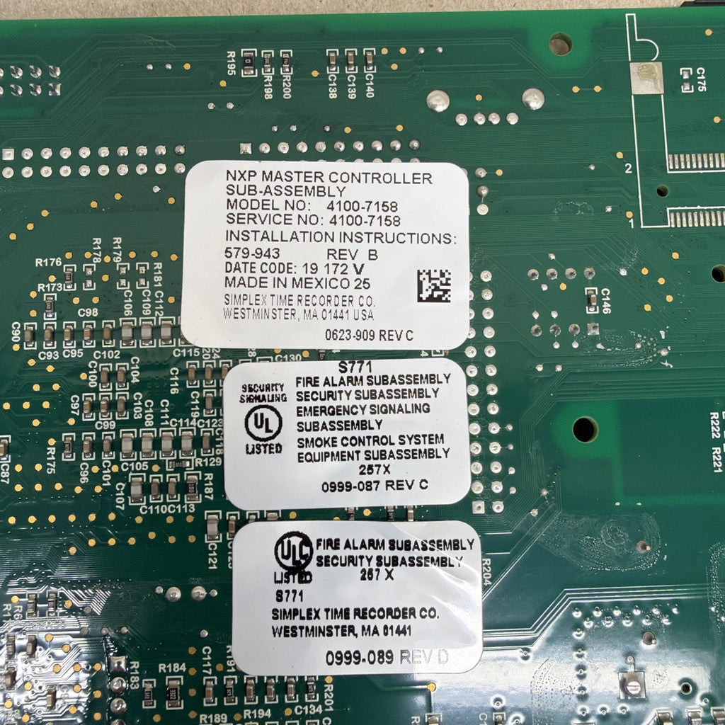 TESTED✅ Simplex 4100-7158 Master Controller CPU NXP FIRE ALARM
