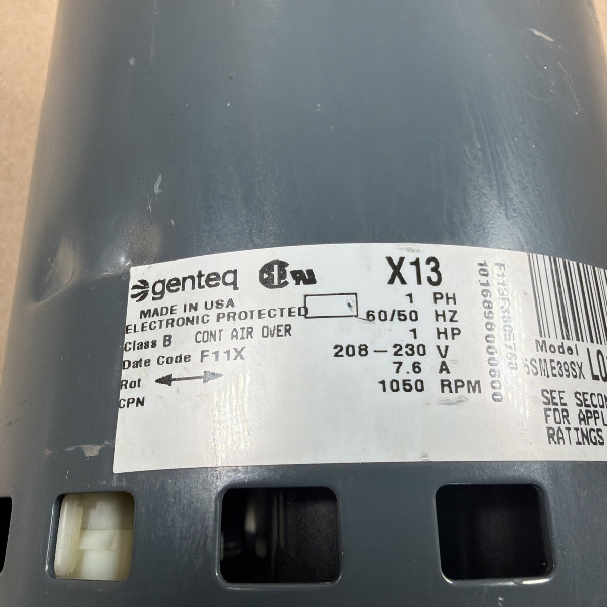 TESTED🔥🔥 5SME39SXL013A GE Genteq Blower Motor ECM FM17 230VAC  X13 1 HP