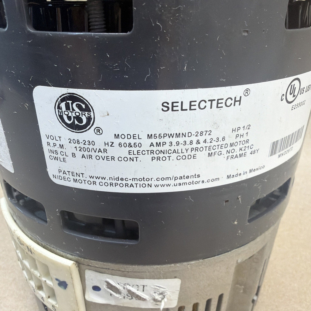 🔥🔥 US Motors M55PWMND-2872 SELECTECH Blower Motor 1/2HP Ver.585 M311ZA0479066