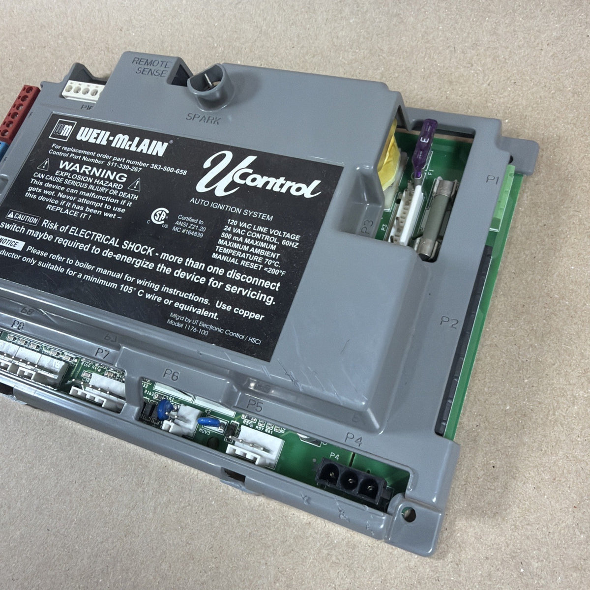 TESTED🔥 Weil-McLain 383-500-658 U-Control Module Spark Board 511-330-267