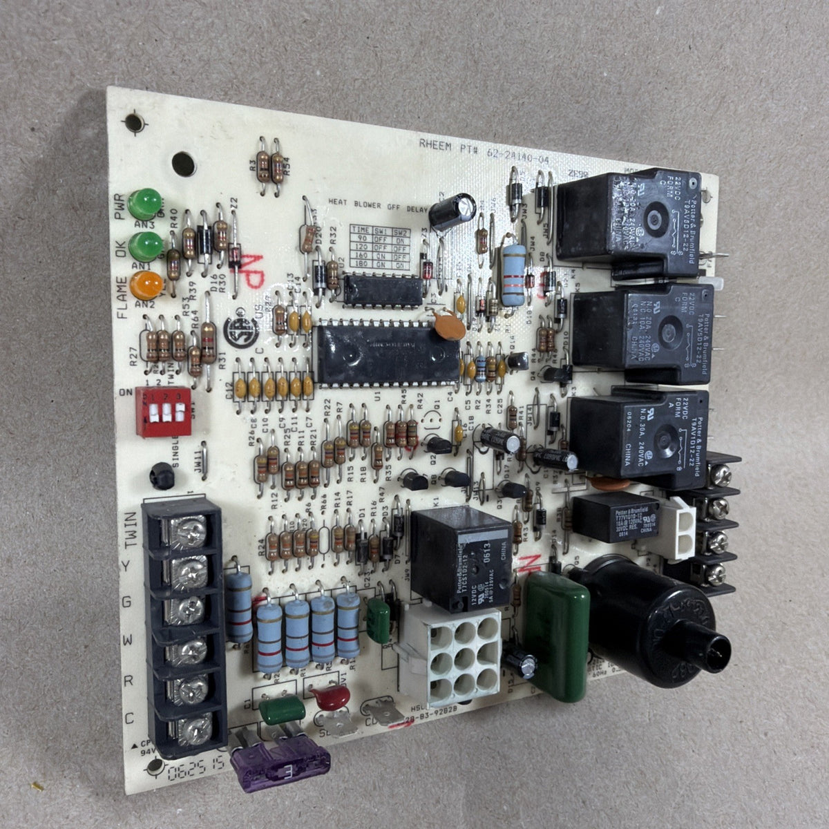 🔥🔥 RHEEM RUDD 1028-83-9282B CONTROL CIRCUIT BOARD 62-24140-04 1028-928 (B23)