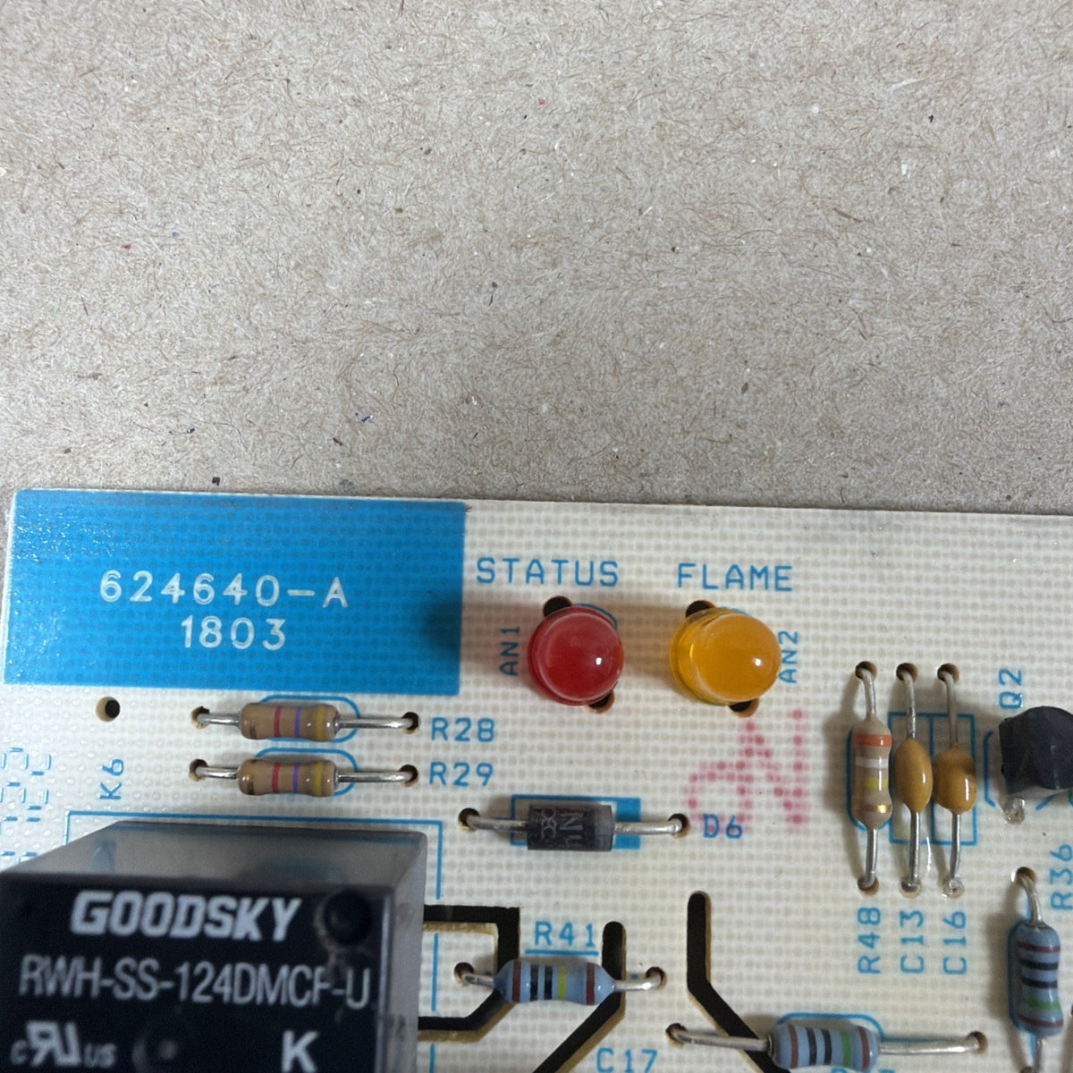 TESTED🔥 624640-A Furnace Control Circuit Board 1012-83-9583A.   1012-9584A