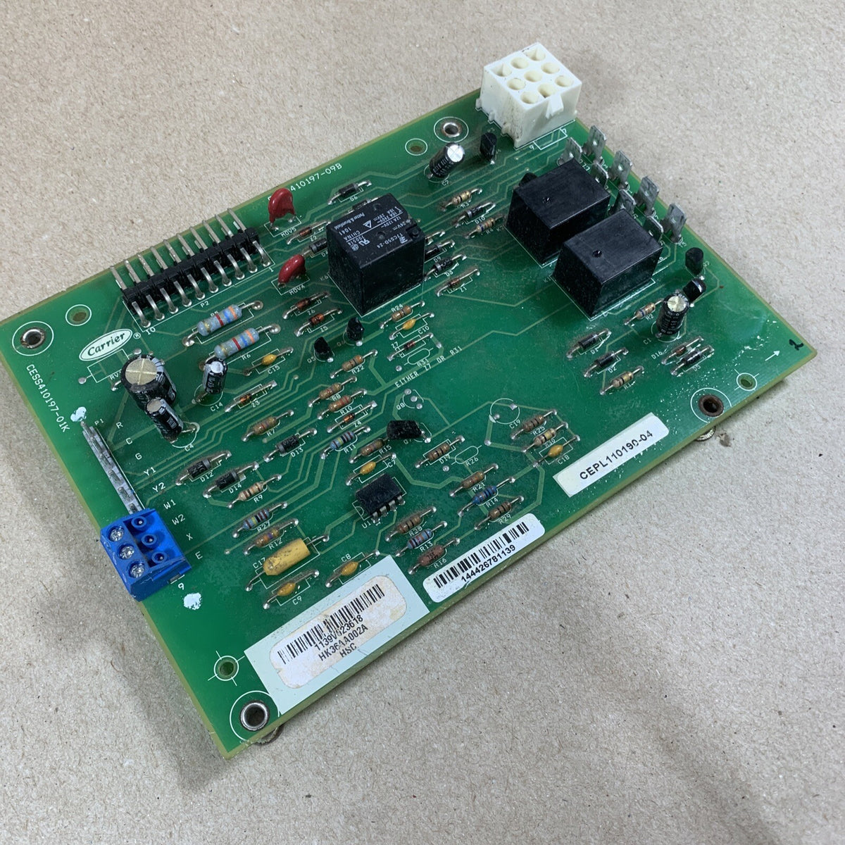 CARRIER BRYANT PAYNE CEPL110190-04 CEBD410197-09B CIRCUIT CONTROL BOARD (H10)