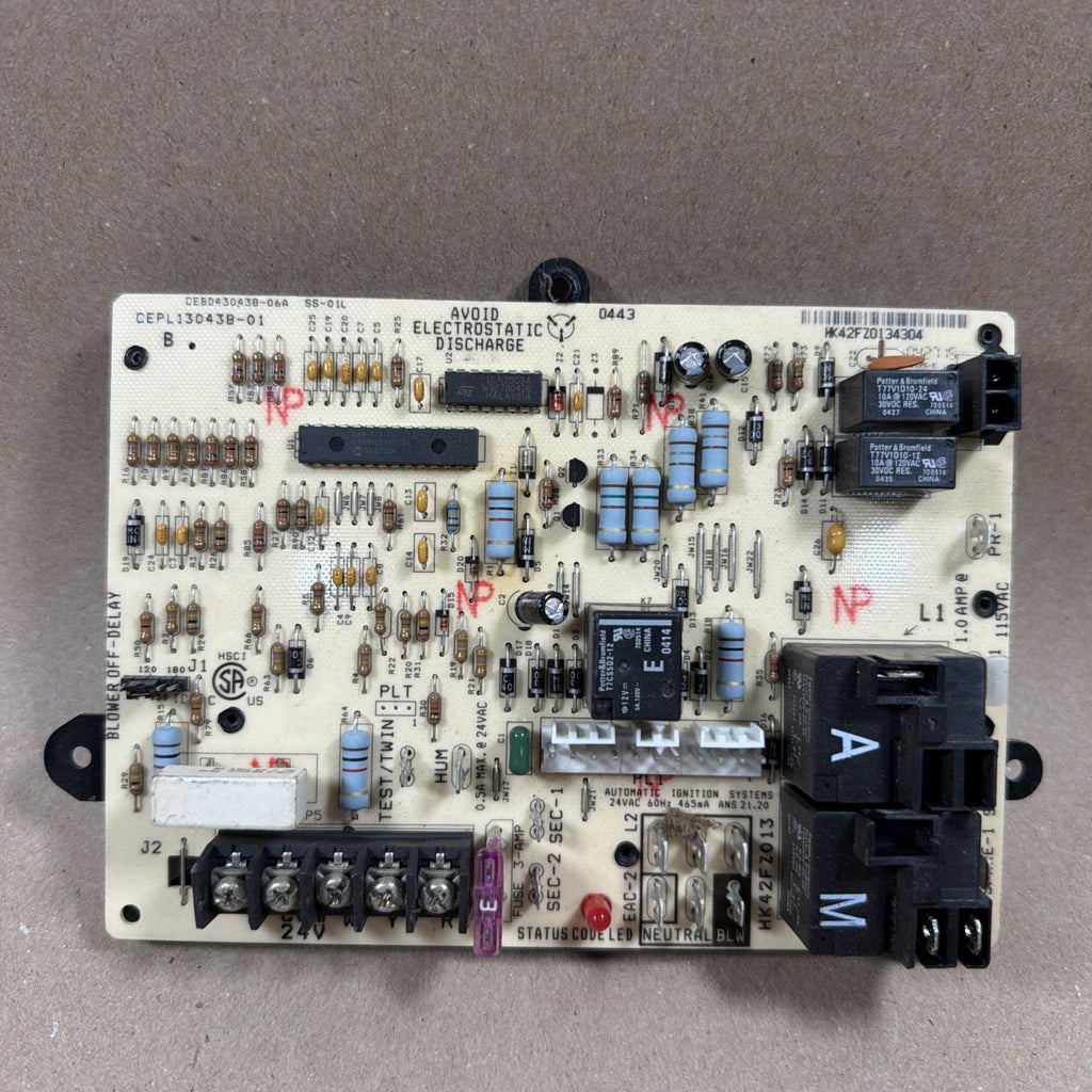 🔥🔥 Carrier Bryant CEPL130438-01 Control Circuit HK42FZ013 CEBD430438-06A