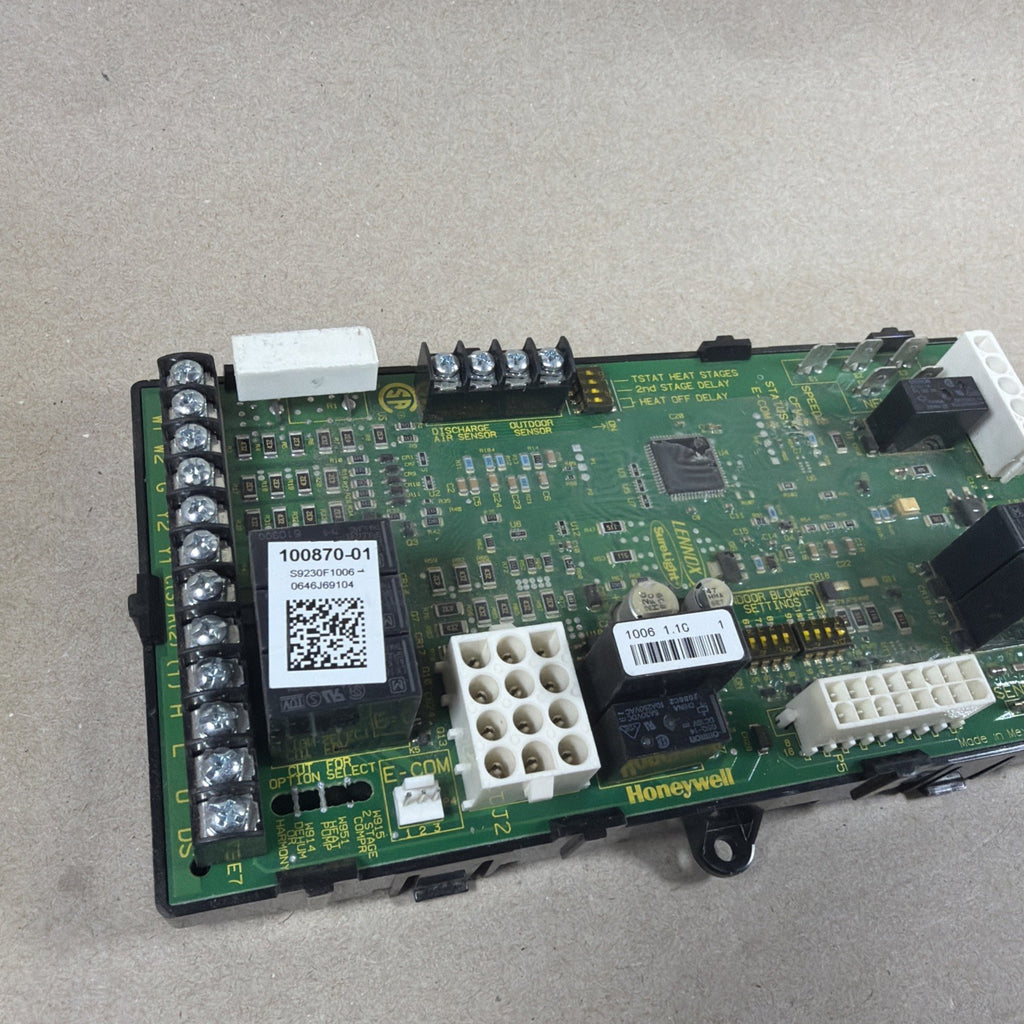 TESTED✅  LENNOX 100870-01 Furnace Control Board Honeywell S9230F1006 SureLight