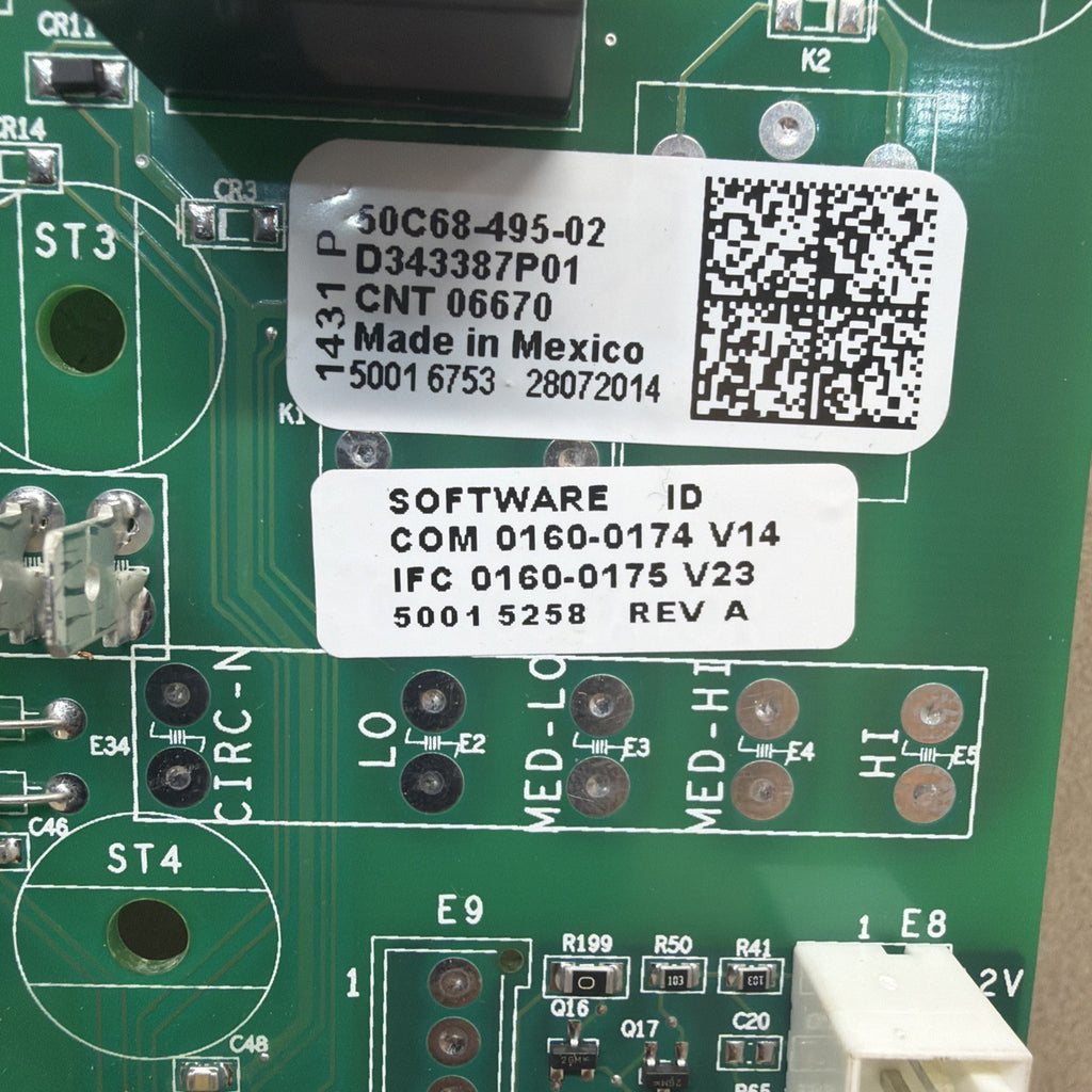 🔥🔥 Goodman EMERSON D343387P01 Furnace Control Circuit Board 50C68-495-02