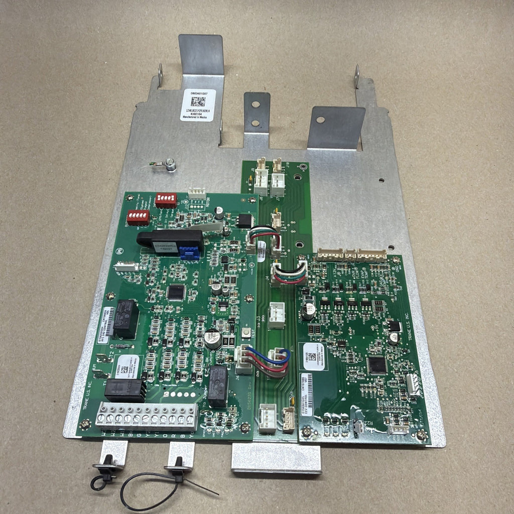 Trane D803401G07 Complete Control Board w/ Back Panel K100104 CNT07086