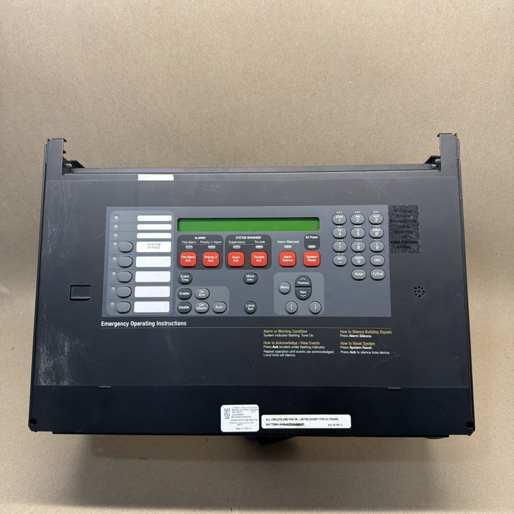 TESTED✅ Simplex 637-250 Master Operator Interface for 4100U/ES Panel 4100-9111