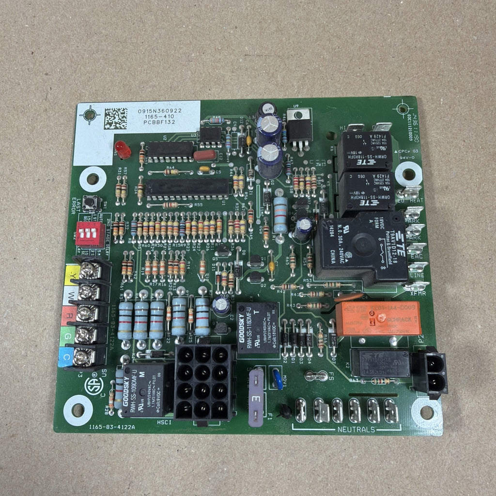 🔥 Goodman PCBBF132 OEM Furnace Control Circuit Board 1165-410 1165-83-4122A