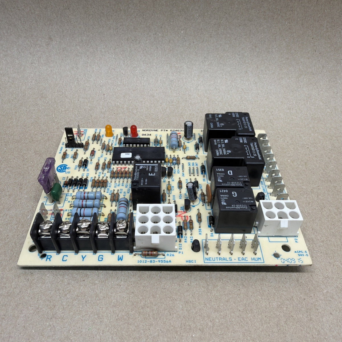 TESTED🔥 OEM Nordyne Kelvinator 624631-A Control Board 1012-955A 1012-83-9556A