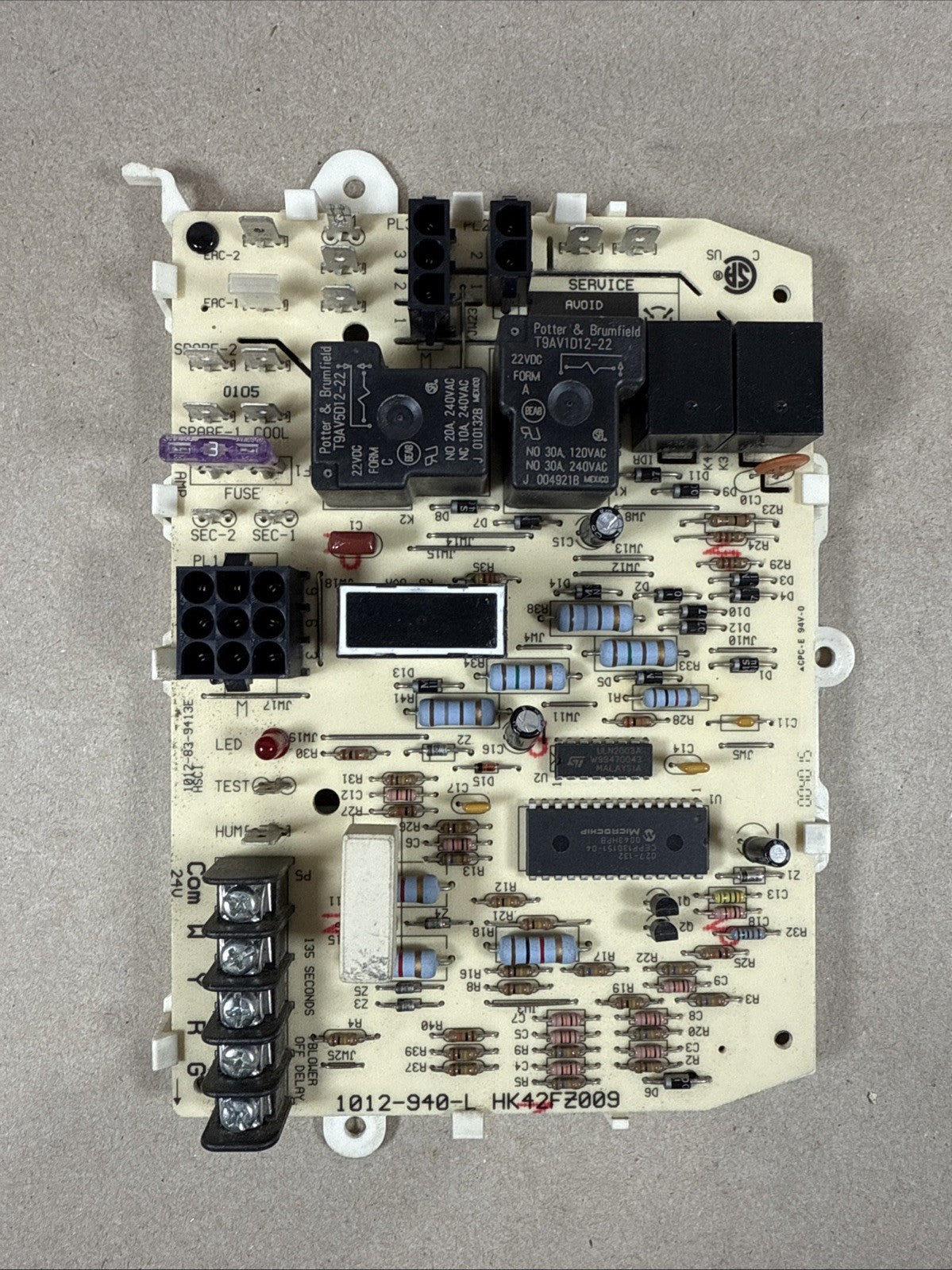 TESTED✅ Carrier Bryant HK42FZ009 Furnace Control Circuit Board 1012-940-L