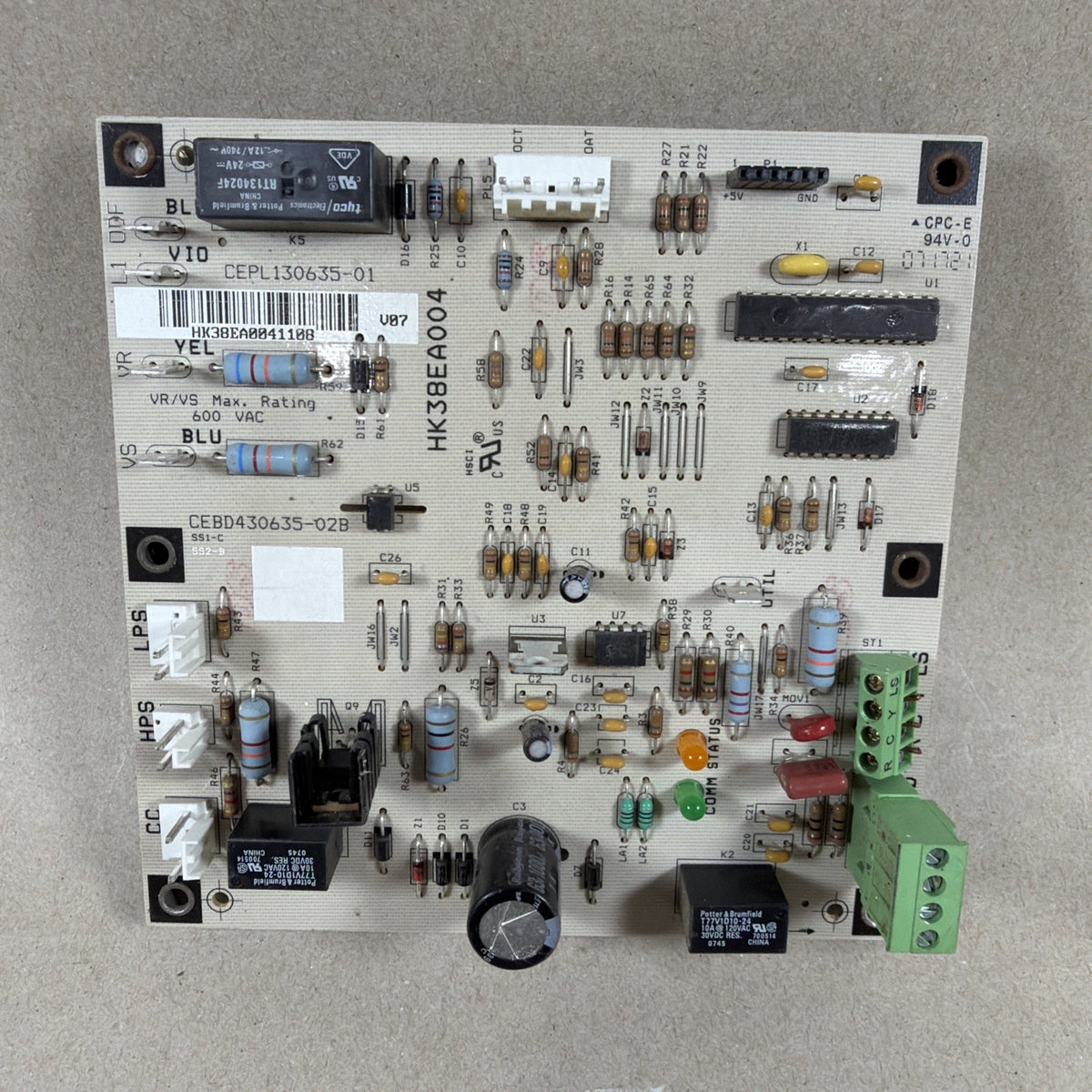 🔥🔥 Carrier Furnace Control Circuit Board CEBD430635-02B CEPL130635-01 (G1)