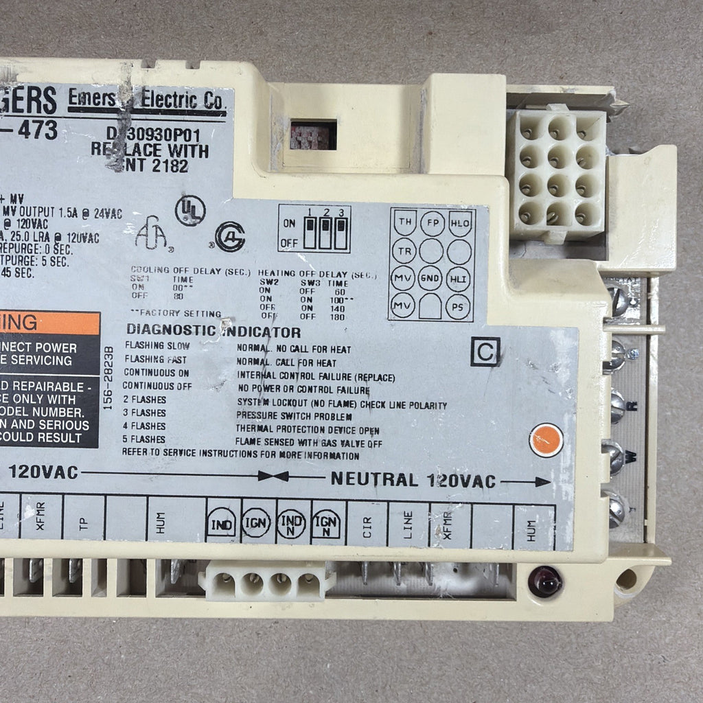 TESTED🔥 50A50-473 D330930P01 Gas Furnace Control Board York CNT2182. (N5)