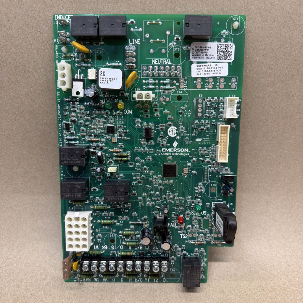 🔥🔥 Goodman EMERSON D343387P01 Furnace Control Circuit Board 50C68-495-02