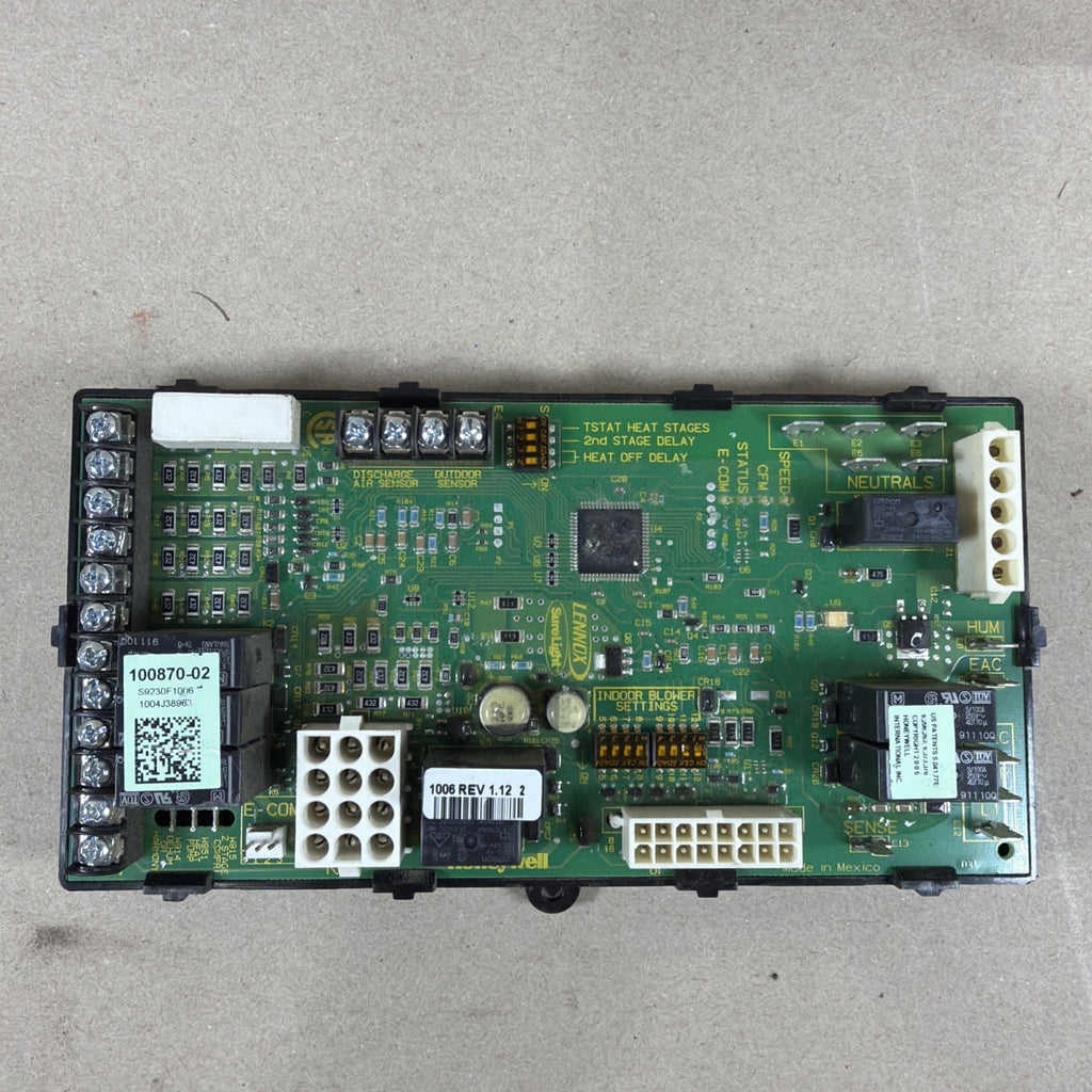 🔥🔥 LENNOX 100870-02 Furnace Control Board Honeywell S9230F1006 SureLight