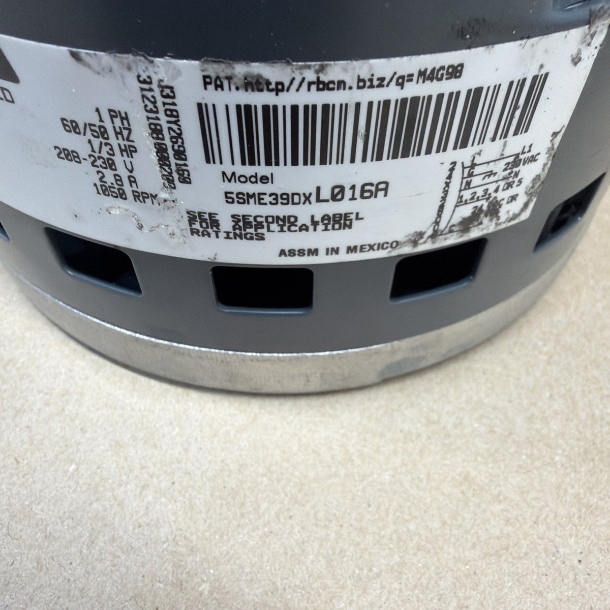 TESTED🔥 GENTEQ X13 ECM BLOWER MOTOR 5SME39DXL016A 1/3HP 430482 FM20 X13