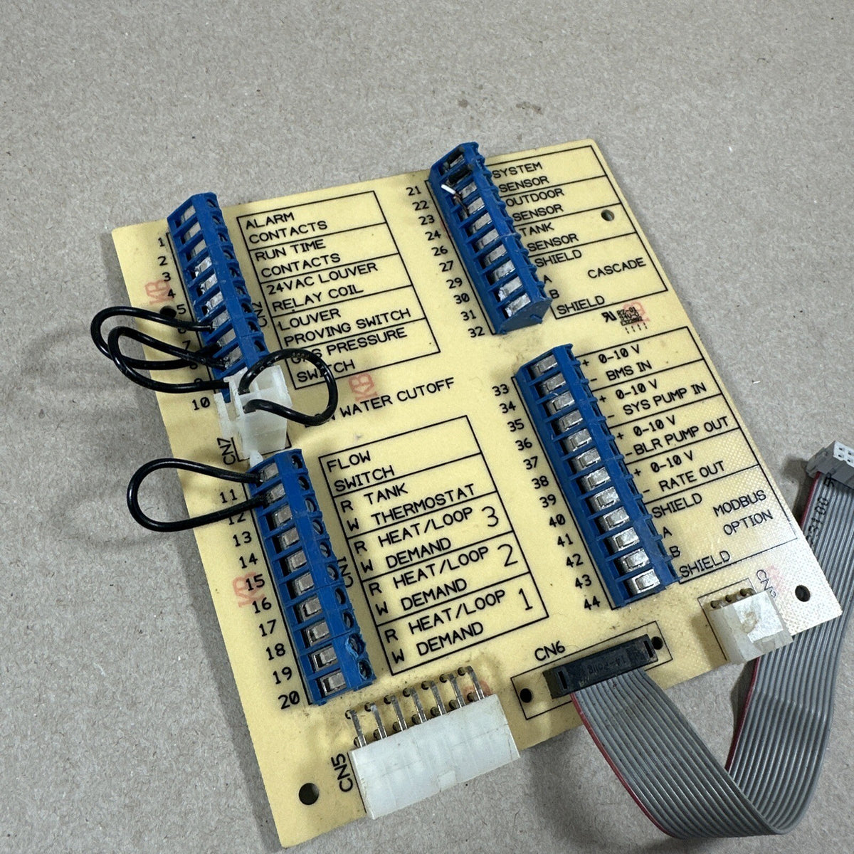 TESTED🔥 Lochinvar RLY20062 , 100167579 LOW VOLTAGE CONNECTION BOARD, (H218)