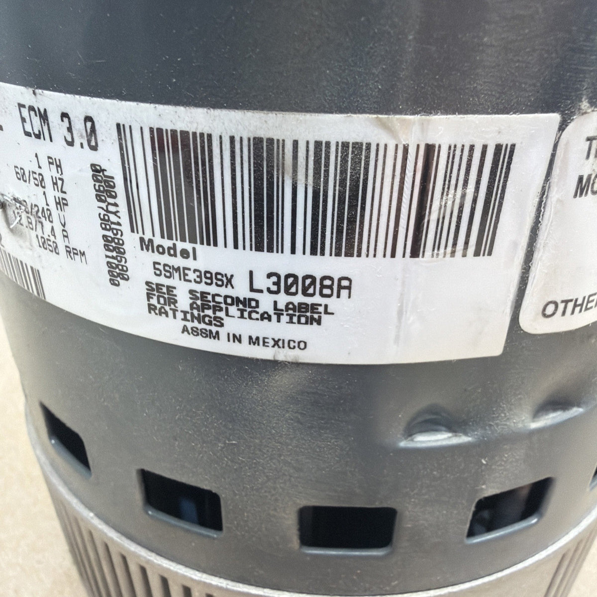 🔥🔥 Genteq ECM 3.0 HD52RE122 Blower Motor 5SME39SXL3008A. GC07  1HP.