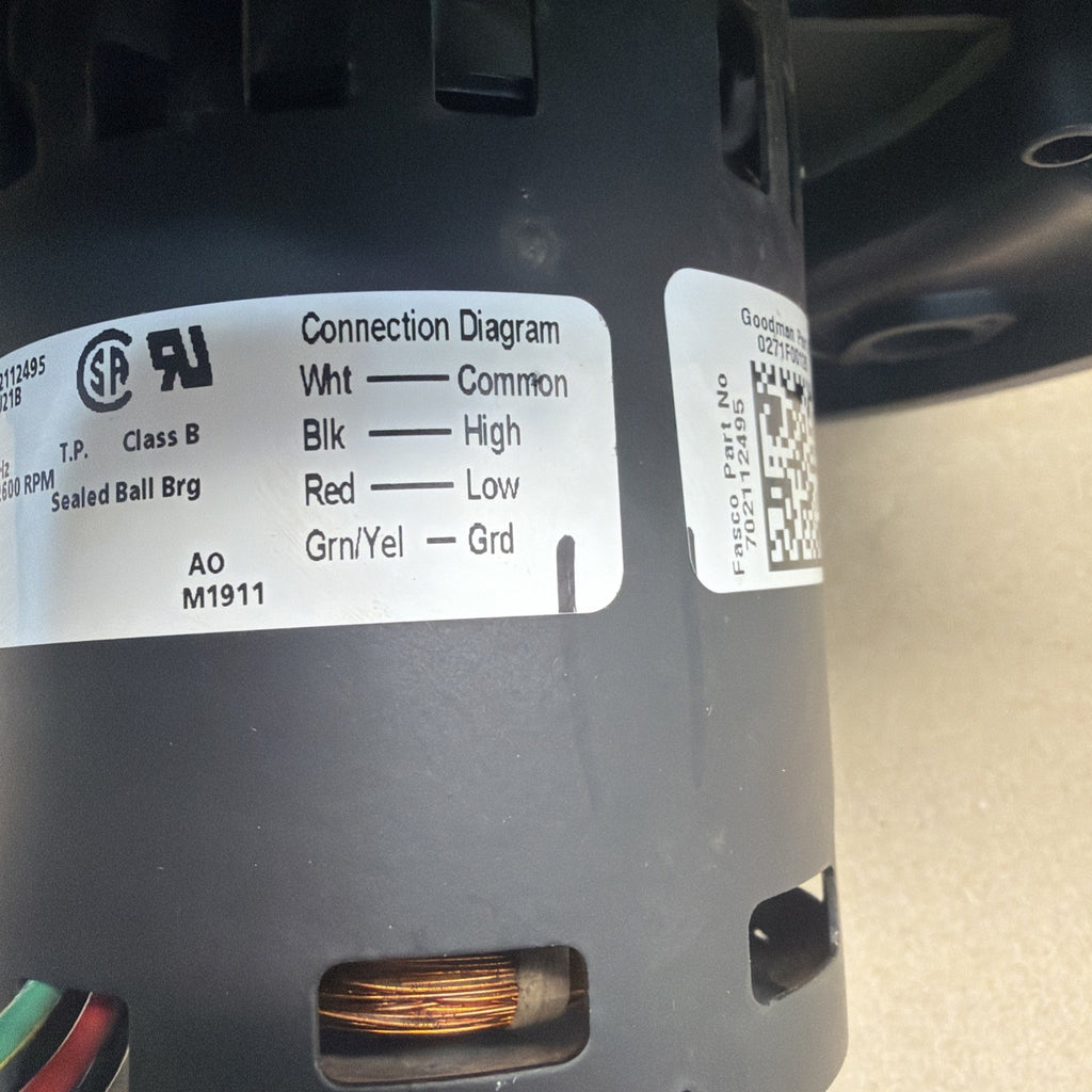 ✅ OEM 702112495 Goodman Draft Inducer Motor FXJ12495-43 702112495J
