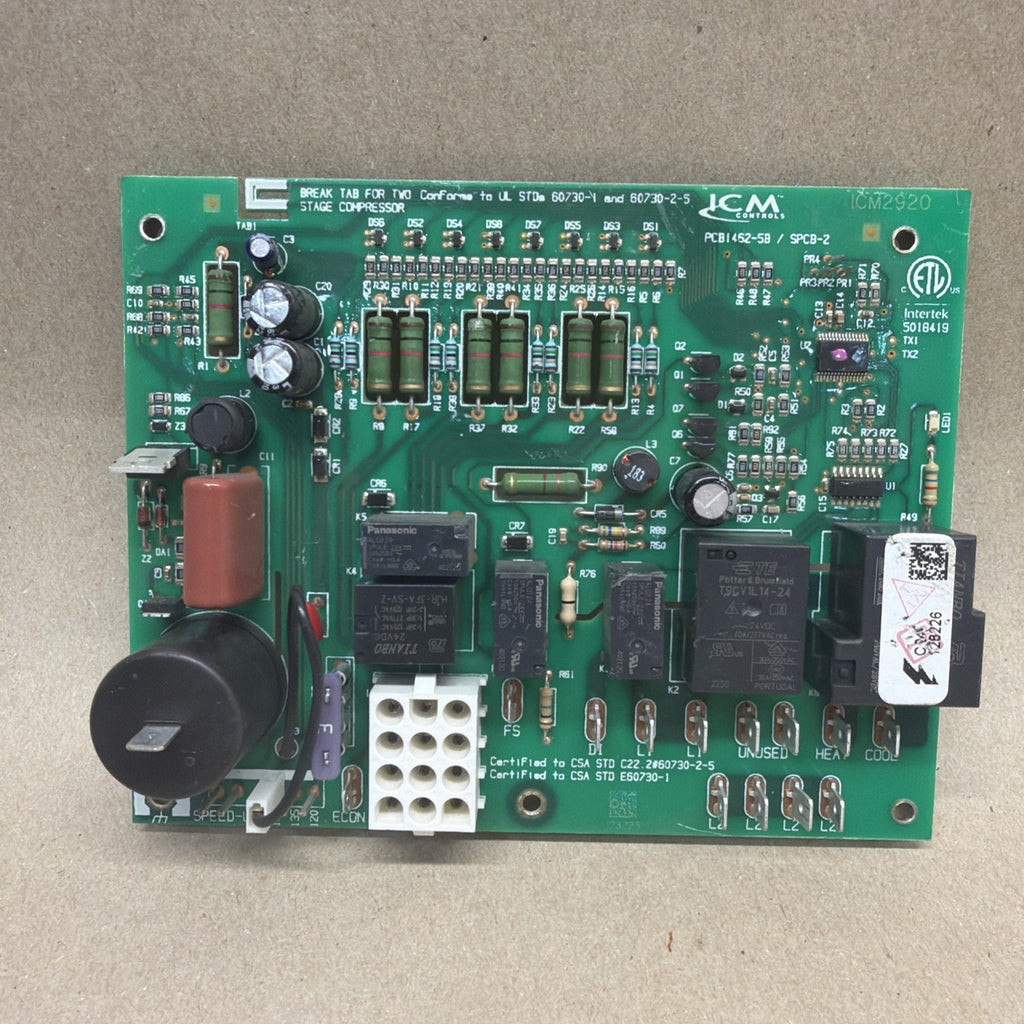 TESTED🔥 ICM ICM2920 Furnace Control Board PCB1462-5B