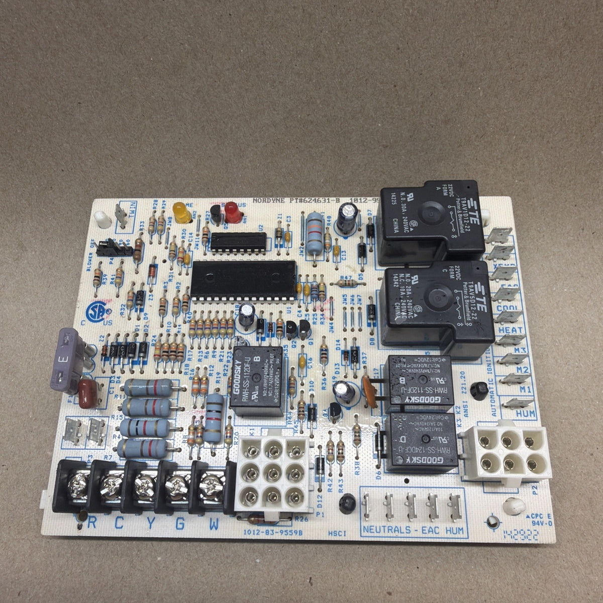 TESTED✅. 1012-83-9559B 624631-B 1012-955A control board  Nordyne Furnace