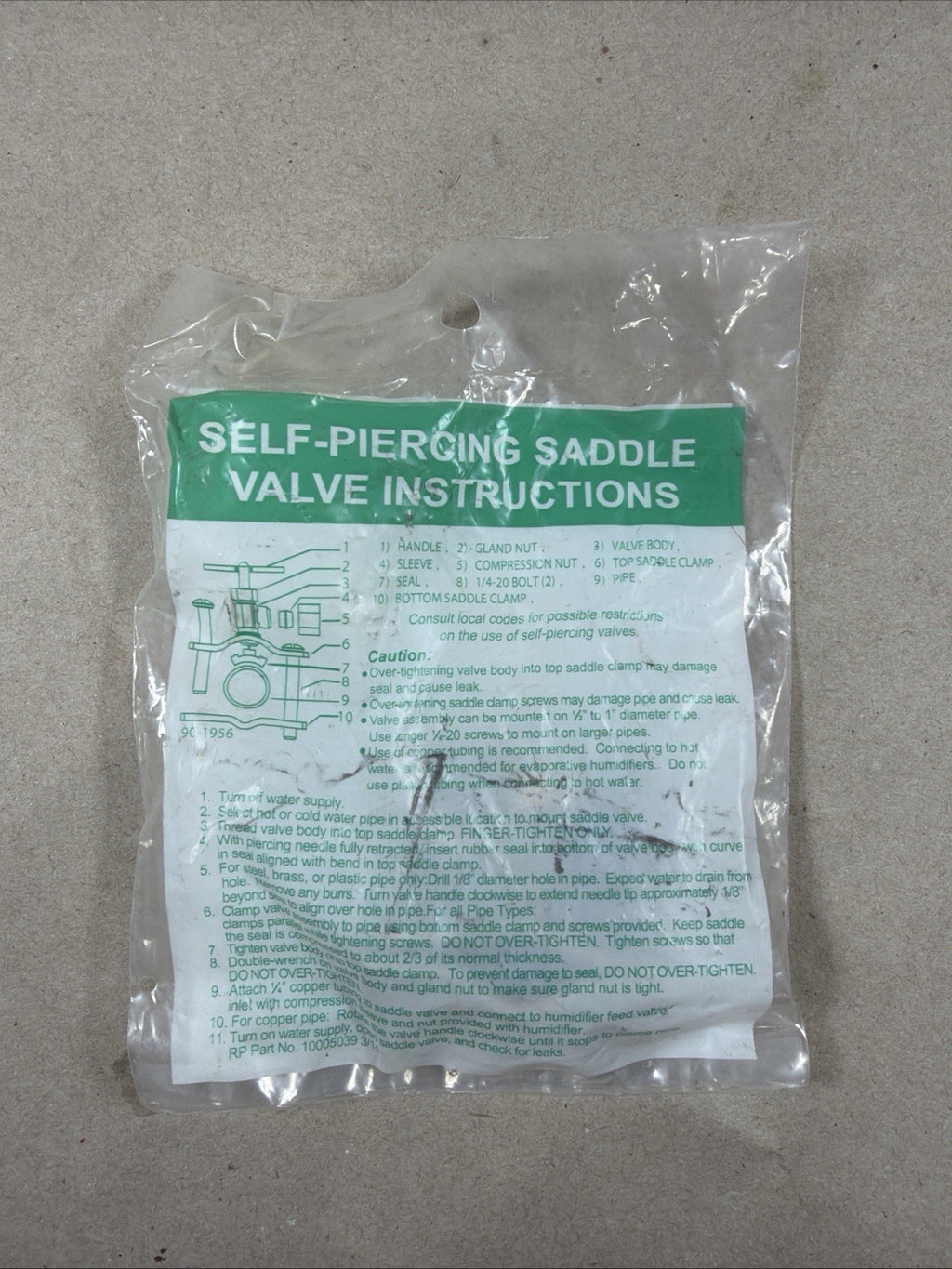 NEW🔥🔥. (LOT OF 5).   90-1956 Self Piercing Saddle Valve