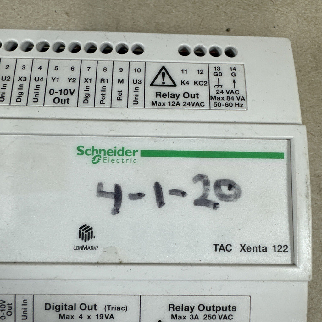 🔥🔥 Schneider Electric 007307110 Controller zone TAC Xenta 122-FC/24 Vista (C7